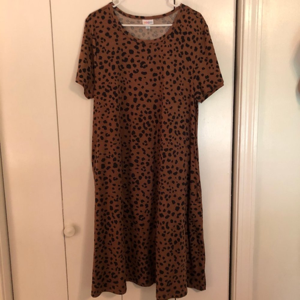 LuLaRoe Jessie Dress Cheetah Print
